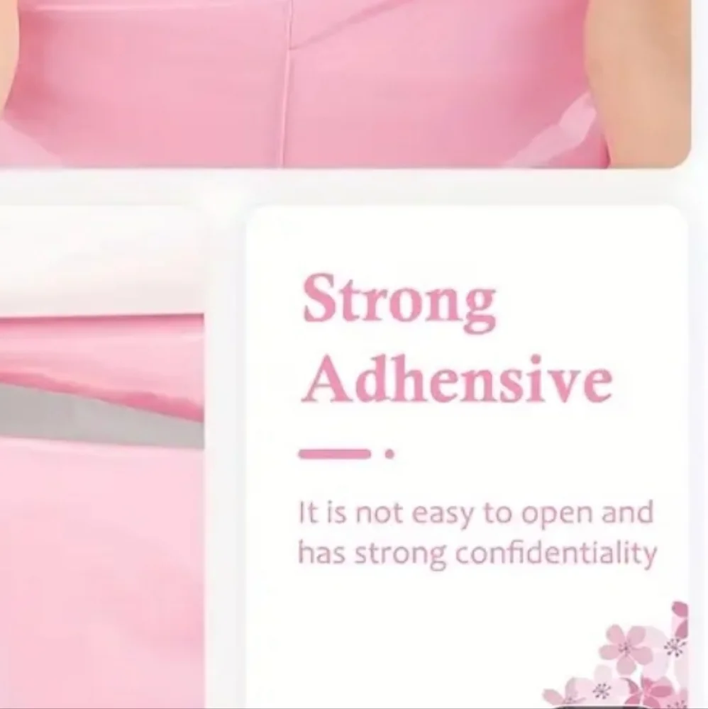 Plain Pink Polymailers 8 X 11, Qty 25 Self Adhesive Waterproof Holds Well